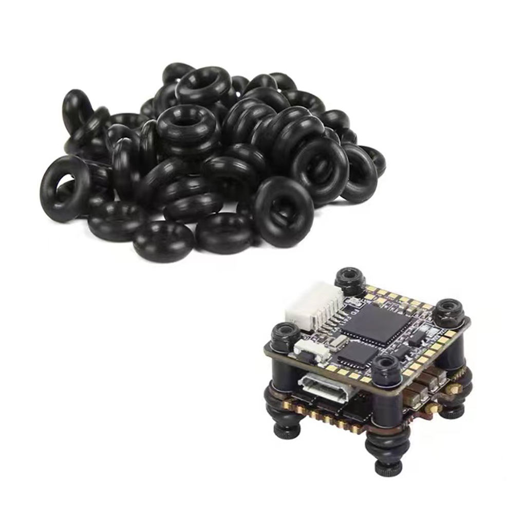 Mateksys Flight Controller F405 Wte - 50個入り M2 M3 O型シリコンゴムワッシャー ショックアブソーバー F3