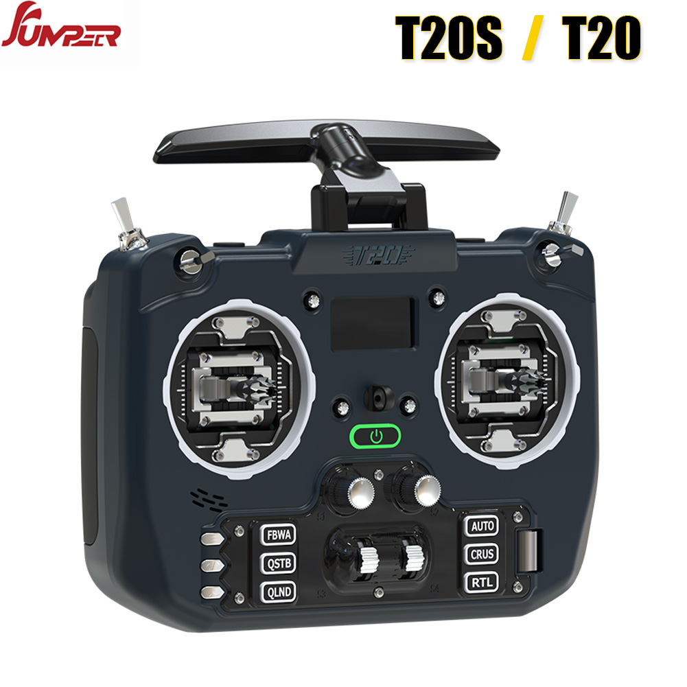 Jumper T20S V2 Radio Controller - ジャンパーt20sv2 Expresslrs elrs、2.4ghz、915mhz、ホールrdc90センサー、fpv rcレーサードローンおよび飛行機用のジンバルedgetx無線送信機