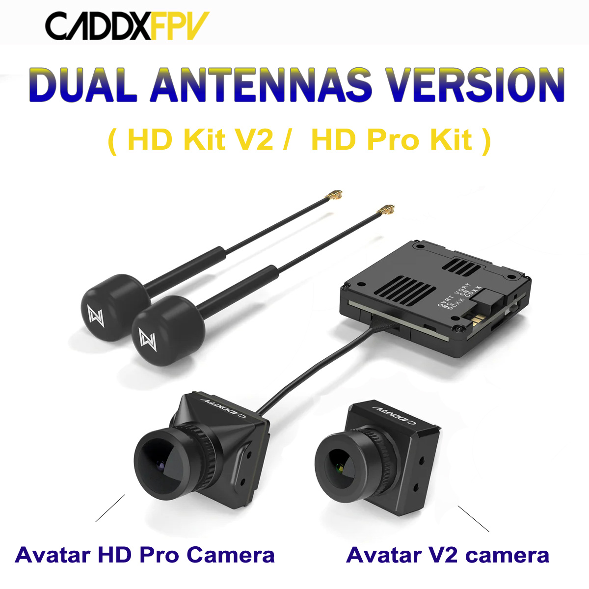 Walksnail Avatar Hd Pro Kit - Caddx Walksnail Avatar デュアルアンテナバージョン Avatar HD